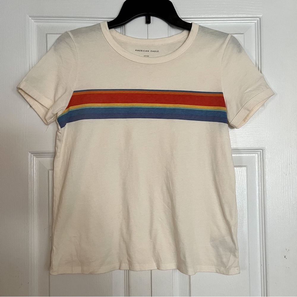 American Eagle Striped Tee